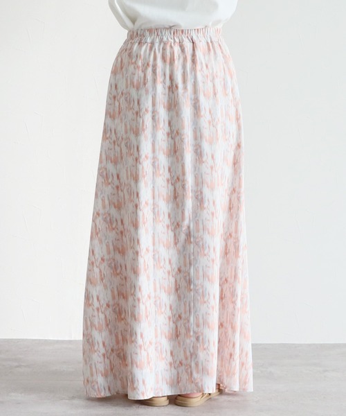 reca（レカ）の「ペイント柄ロングスカート（スカート・レディース・ライトピンク/ライトブルー・FREE）」の21枚目の写真