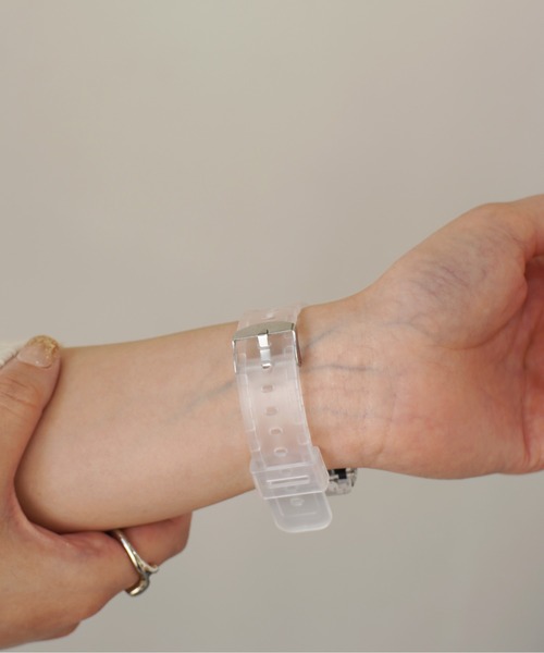 Port(ポート)の「フェイスカラー クリア デジタル ウォッチ #(デジタル腕時計・レディース・ゴールド/オレンジ/ホワイト/ブラック/パープル/ゴールド系その他・FREE)」の15枚目の写真