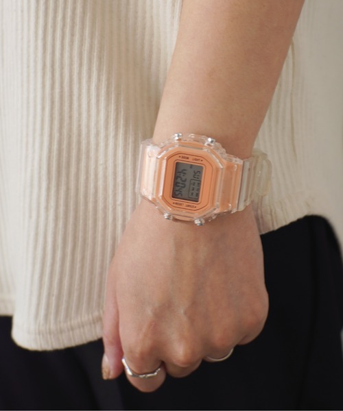 Port(ポート)の「フェイスカラー クリア デジタル ウォッチ #(デジタル腕時計・レディース・ゴールド/オレンジ/ホワイト/ブラック/パープル/ゴールド系その他・FREE)」の21枚目の写真