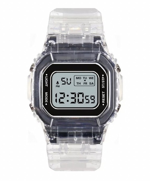 Port(ポート)の「フェイスカラー クリア デジタル ウォッチ #(デジタル腕時計・レディース・ゴールド/オレンジ/ホワイト/ブラック/パープル/ゴールド系その他・FREE)」の16枚目の写真