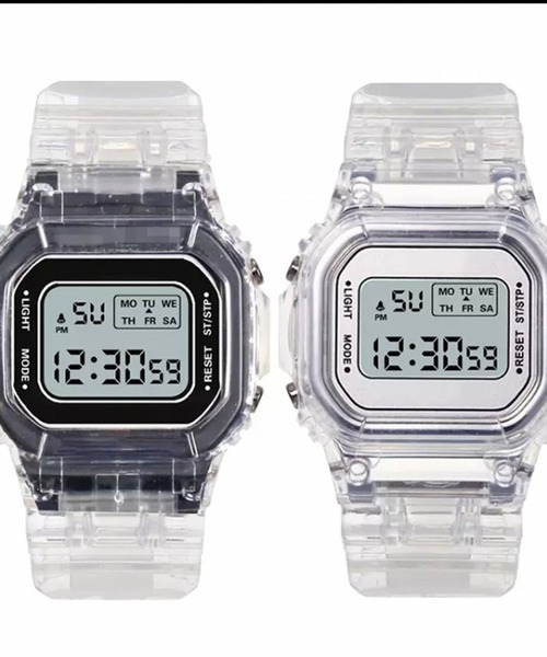 Port(ポート)の「フェイスカラー クリア デジタル ウォッチ #(デジタル腕時計・レディース・ゴールド/オレンジ/ホワイト/ブラック/パープル/ゴールド系その他・FREE)」の14枚目の写真