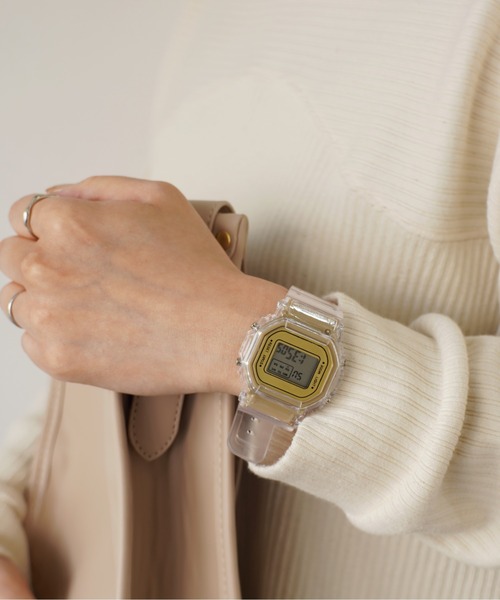 Port(ポート)の「フェイスカラー クリア デジタル ウォッチ #(デジタル腕時計・レディース・ゴールド/オレンジ/ホワイト/ブラック/パープル/ゴールド系その他・FREE)」の11枚目の写真