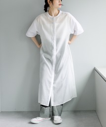 異素材切替ワンピース