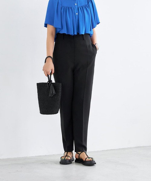 STYLE DELI(スタイルデリ)の「さらさらハイウエストパンツ(その他パンツ・レディース・ブラック/パープル・SMALL/MEDIUM)」の1枚目の写真