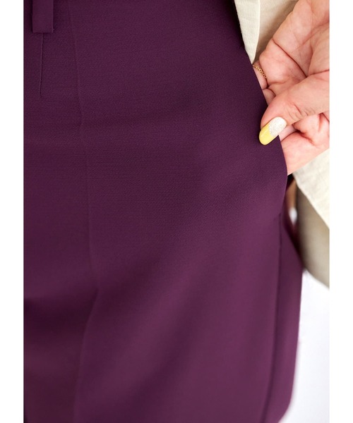 STYLE DELI(スタイルデリ)の「さらさらハイウエストパンツ(その他パンツ・レディース・ブラック/パープル・SMALL/MEDIUM)」の12枚目の写真