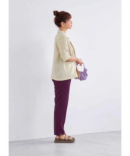 STYLE DELI(スタイルデリ)の「さらさらハイウエストパンツ(その他パンツ・レディース・ブラック/パープル・SMALL/MEDIUM)」の15枚目の写真