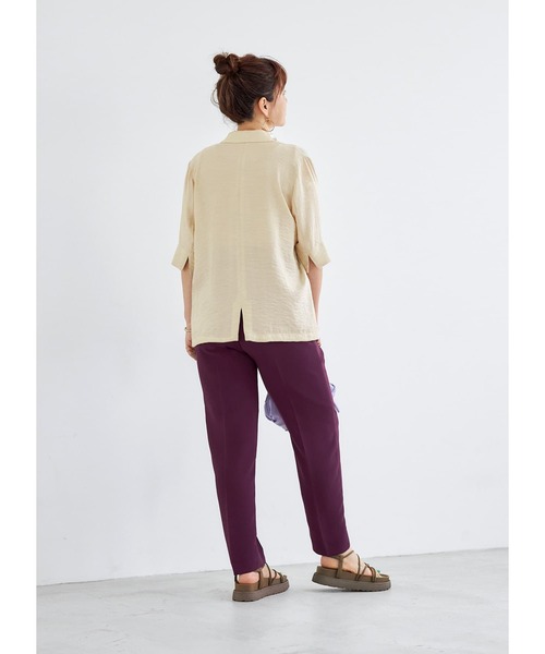 STYLE DELI(スタイルデリ)の「さらさらハイウエストパンツ(その他パンツ・レディース・ブラック/パープル・SMALL/MEDIUM)」の9枚目の写真