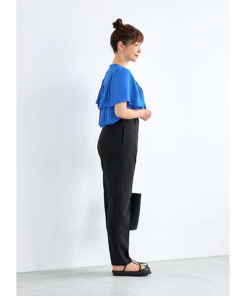 STYLE DELI(スタイルデリ)の「さらさらハイウエストパンツ(その他パンツ・レディース・ブラック/パープル・SMALL/MEDIUM)」の5枚目の写真