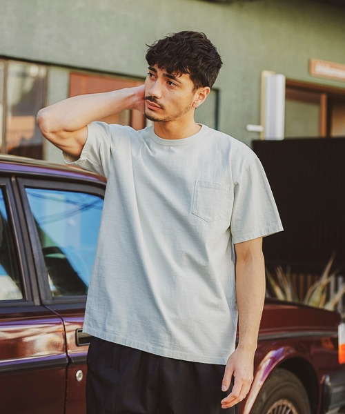 JACK & MARIE(ジャックアンドマリー)の「JACK & MARIE ヘビーウェイトショートスリーブポケットTシャツ(Tシャツ/カットソー・メンズ・ホワイト/グレー/ブラック/カーキ・S/M/L)」の3枚目の写真