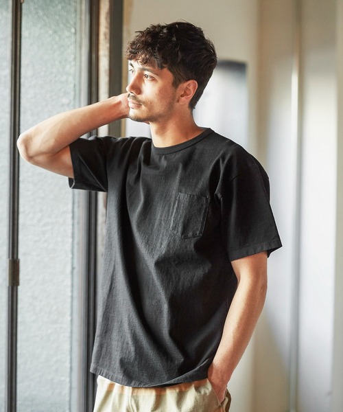 JACK & MARIE(ジャックアンドマリー)の「JACK & MARIE ヘビーウェイトショートスリーブポケットTシャツ(Tシャツ/カットソー・メンズ・ホワイト/グレー/ブラック/カーキ・S/M/L)」の1枚目の写真