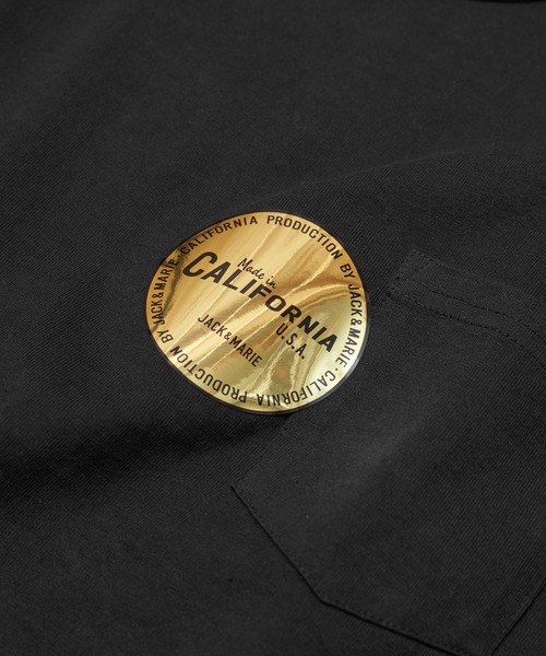 JACK & MARIE(ジャックアンドマリー)の「JACK & MARIE ヘビーウェイトショートスリーブポケットTシャツ(Tシャツ/カットソー・メンズ・ホワイト/グレー/ブラック/カーキ・S/M/L)」の11枚目の写真