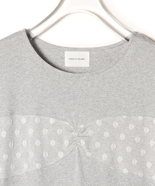 CAROLINA GLASER（カロリナ グレイサー）の「CAROLINA GLASER / リボンチュール マキシワンピース（ワンピース・レディース・グレー/チャコールグレー・ONE SIZE）」の15枚目の写真