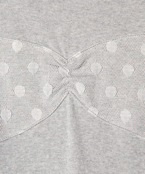 CAROLINA GLASER（カロリナ グレイサー）の「CAROLINA GLASER / リボンチュール マキシワンピース（ワンピース・レディース・グレー/チャコールグレー・ONE SIZE）」の11枚目の写真