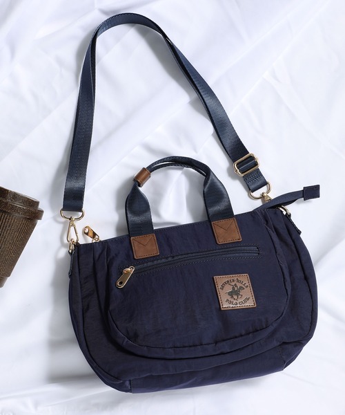 BEVERLY HILLS POLO CLUB（ビバリーヒルズポロクラブ）の「【BEVERLY HILLS POLO CLUB】ポロ２WAYショルダートート BHN001（ショルダーバッグ・レディース・ブラック/ベージュ/ネイビー/グレー・FREE）」の4枚目の写真