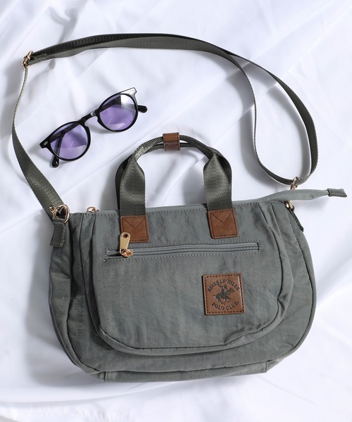 BEVERLY HILLS POLO CLUB（ビバリーヒルズポロクラブ）の「【BEVERLY HILLS POLO CLUB】ポロ２WAYショルダートート BHN001（ショルダーバッグ・レディース・ブラック/ベージュ/ネイビー/グレー・FREE）」の3枚目の写真
