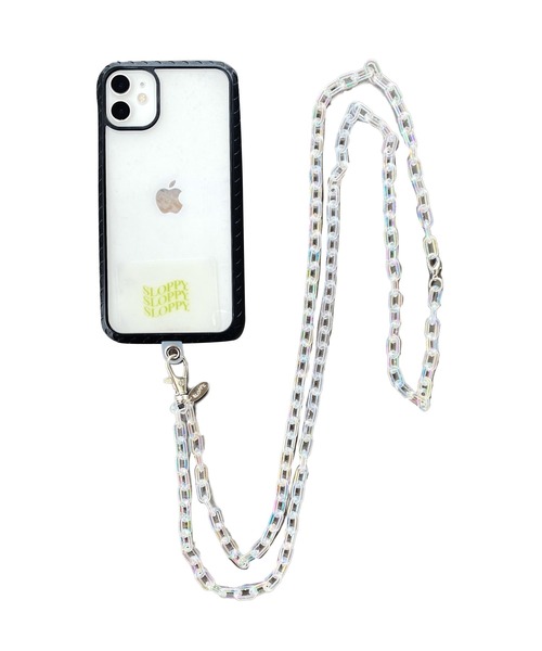 WHO'S WHO gallery（フーズフーギャラリー）の「【SLOPPY/スロッピー】スマホラメチェーンショルダー（スマホグッズ・レディース・オフホワイト/ピンク/パープル/ミント・FREE）」の2枚目の写真
