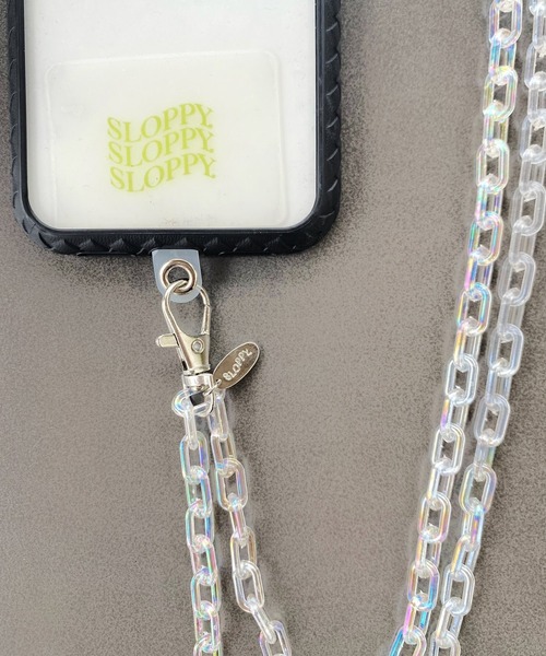 WHO'S WHO gallery（フーズフーギャラリー）の「【SLOPPY/スロッピー】スマホラメチェーンショルダー（スマホグッズ・レディース・オフホワイト/ピンク/パープル/ミント・FREE）」の11枚目の写真