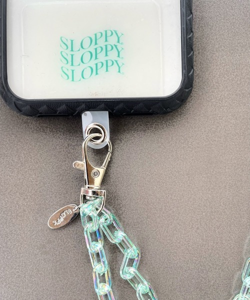 WHO'S WHO gallery（フーズフーギャラリー）の「【SLOPPY/スロッピー】スマホラメチェーンショルダー（スマホグッズ・レディース・オフホワイト/ピンク/パープル/ミント・FREE）」の7枚目の写真