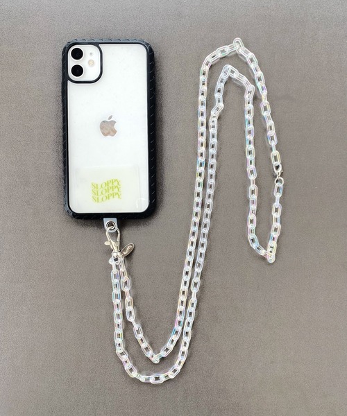 WHO'S WHO gallery（フーズフーギャラリー）の「【SLOPPY/スロッピー】スマホラメチェーンショルダー（スマホグッズ・レディース・オフホワイト/ピンク/パープル/ミント・FREE）」の6枚目の写真