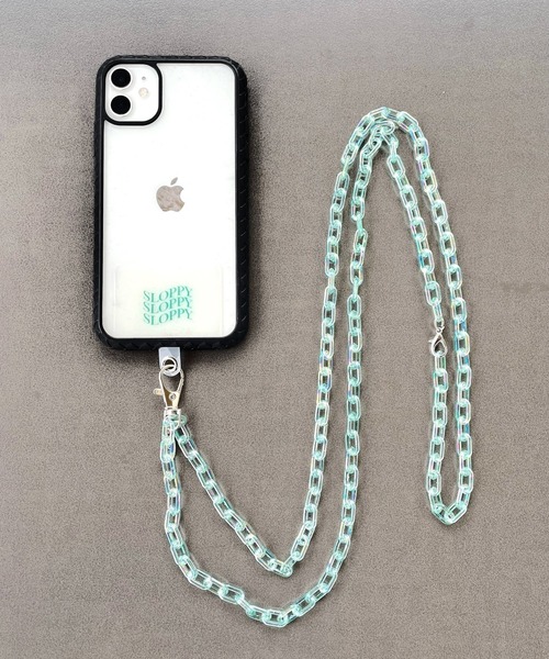 WHO'S WHO gallery（フーズフーギャラリー）の「【SLOPPY/スロッピー】スマホラメチェーンショルダー（スマホグッズ・レディース・オフホワイト/ピンク/パープル/ミント・FREE）」の10枚目の写真