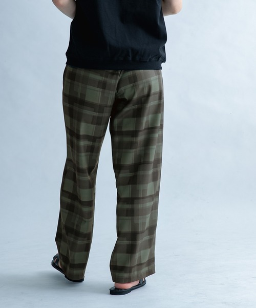 FORK&SPOON(フォークアンドスプーン)の「FORK&SPOON チェックプリントパンツ(その他パンツ・レディース・オリーブ/ネイビー・1)」の19枚目の写真