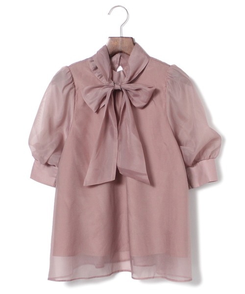 NOMAE（ノーマエ）の「オーガンジーリボンブラウス（シャツ/ブラウス・レディース・ホワイト/ライトブルー/ブルー系その他/ピンク系その他/ライトピンク/グレー系その他・FREE）」の20枚目の写真