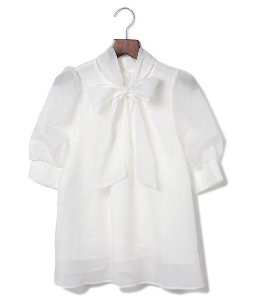 NOMAE（ノーマエ）の「オーガンジーリボンブラウス（シャツ/ブラウス・レディース・ホワイト/ライトブルー/ブルー系その他/ピンク系その他/ライトピンク/グレー系その他・FREE）」の13枚目の写真