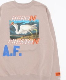 HERON PRESTON/ヘロンプレストン/CREWNECK OS HERON A.F.(HMBR21-031)