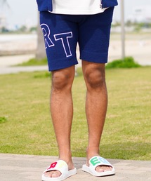 RTEGフェザーモールアーチロゴショートパンツ