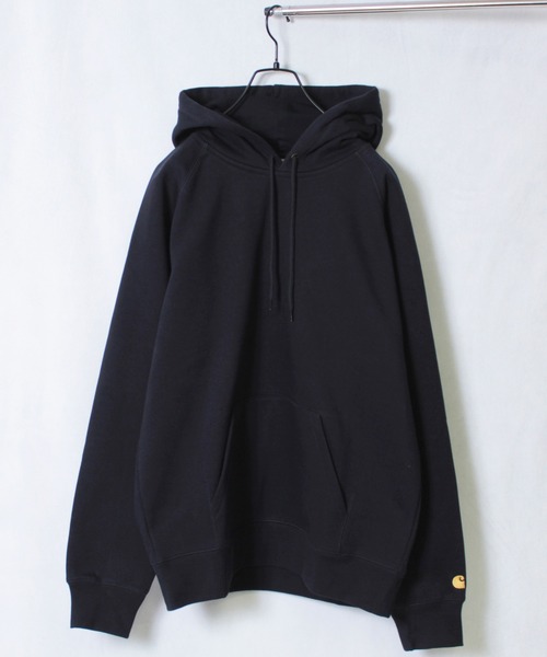 Carhartt WIP（カーハートダブリューアイピー）の「【carhartt WIP】カーハート HOODED CHASE SWEATSHIRT フーデッドチェイススウェットシャツ I026384（パーカー・メンズ・ホワイト/ブラック/グレー/カーキ/ブルー/グリーン/ライトグレー/ネイビー/ピンク/レッド/ダークブルー/パープル/ダークグリーン・M/XL/L/S/XS）」の8枚目の写真