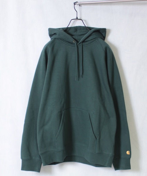 Carhartt WIP（カーハートダブリューアイピー）の「【carhartt WIP】カーハート HOODED CHASE SWEATSHIRT フーデッドチェイススウェットシャツ I026384（パーカー・メンズ・ホワイト/ブラック/グレー/カーキ/ブルー/グリーン/ライトグレー/ネイビー/ピンク/レッド/ダークブルー/パープル/ダークグリーン・M/XL/L/S/XS）」の6枚目の写真