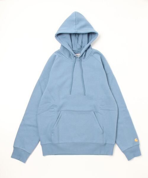 Carhartt WIP（カーハートダブリューアイピー）の「【carhartt WIP】カーハート HOODED CHASE SWEATSHIRT フーデッドチェイススウェットシャツ I026384（パーカー・メンズ・ホワイト/ブラック/グレー/カーキ/ブルー/グリーン/ライトグレー/ネイビー/ピンク/レッド/ダークブルー/パープル/ダークグリーン・M/XL/L/S/XS）」の19枚目の写真