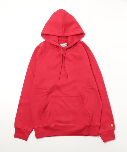 Carhartt WIP（カーハートダブリューアイピー）の「【carhartt WIP】カーハート HOODED CHASE SWEATSHIRT フーデッドチェイススウェットシャツ I026384（パーカー・メンズ・ホワイト/ブラック/グレー/カーキ/ブルー/グリーン/ライトグレー/ネイビー/ピンク/レッド/ダークブルー/パープル/ダークグリーン・M/XL/L/S/XS）」の15枚目の写真