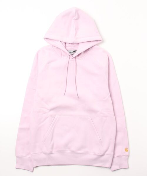 Carhartt WIP（カーハートダブリューアイピー）の「【carhartt WIP】カーハート HOODED CHASE SWEATSHIRT フーデッドチェイススウェットシャツ I026384（パーカー・メンズ・ホワイト/ブラック/グレー/カーキ/ブルー/グリーン/ライトグレー/ネイビー/ピンク/レッド/ダークブルー/パープル/ダークグリーン・M/XL/L/S/XS）」の16枚目の写真