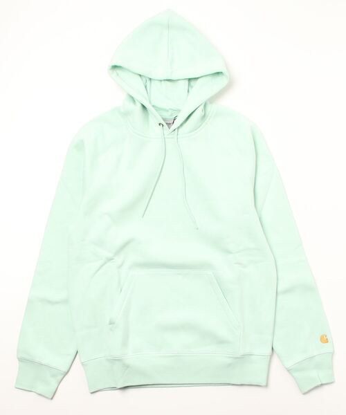 Carhartt WIP（カーハートダブリューアイピー）の「【carhartt WIP】カーハート HOODED CHASE SWEATSHIRT フーデッドチェイススウェットシャツ I026384（パーカー・メンズ・ホワイト/ブラック/グレー/カーキ/ブルー/グリーン/ライトグレー/ネイビー/ピンク/レッド/ダークブルー/パープル/ダークグリーン・M/XL/L/S/XS）」の21枚目の写真
