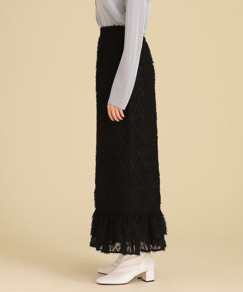 Ray BEAMS(レイビームス)の「Ray BEAMS / フリンジ マーメイド スカート(スカート・レディース・ブラック/オレンジ・1/0)」の15枚目の写真