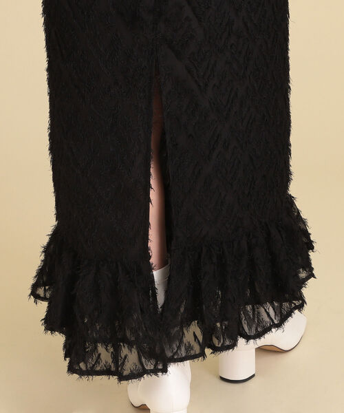 Ray BEAMS(レイビームス)の「Ray BEAMS / フリンジ マーメイド スカート(スカート・レディース・ブラック/オレンジ・1/0)」の17枚目の写真