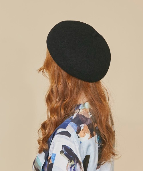 kaorinomori（カオリノモリ）の「kaorinomori オークベレー（ハンチング/ベレー帽・レディース・ブラック/ホワイト/ダークオレンジ/ライトグリーン/ブラウン・M/57.5cm）」の11枚目の写真