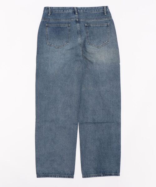 Cham.（チャム）の「ヴィンテージライクデニムワイドパンツ（デニムパンツ・レディース・ブルー・F）」の2枚目の写真