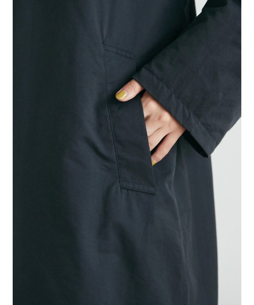 CRAFT STANDARD BOUTIQUE（クラフトスタンダードブティック）の「衿コールステンカラードット釦コート　＊◆（ステンカラーコート・レディース・ブラック/ベージュ・M/L）」の13枚目の写真