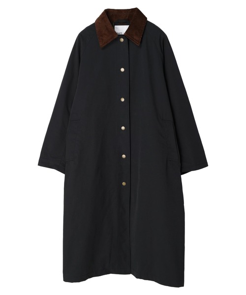 CRAFT STANDARD BOUTIQUE（クラフトスタンダードブティック）の「衿コールステンカラードット釦コート　＊◆（ステンカラーコート・レディース・ブラック/ベージュ・M/L）」の16枚目の写真