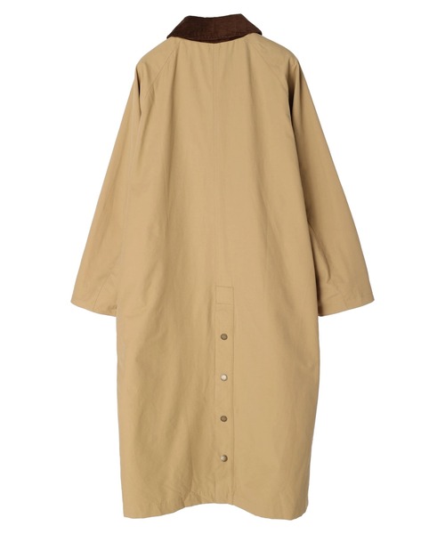 CRAFT STANDARD BOUTIQUE（クラフトスタンダードブティック）の「衿コールステンカラードット釦コート　＊◆（ステンカラーコート・レディース・ブラック/ベージュ・M/L）」の18枚目の写真