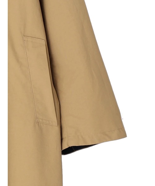 CRAFT STANDARD BOUTIQUE（クラフトスタンダードブティック）の「衿コールステンカラードット釦コート　＊◆（ステンカラーコート・レディース・ブラック/ベージュ・M/L）」の20枚目の写真