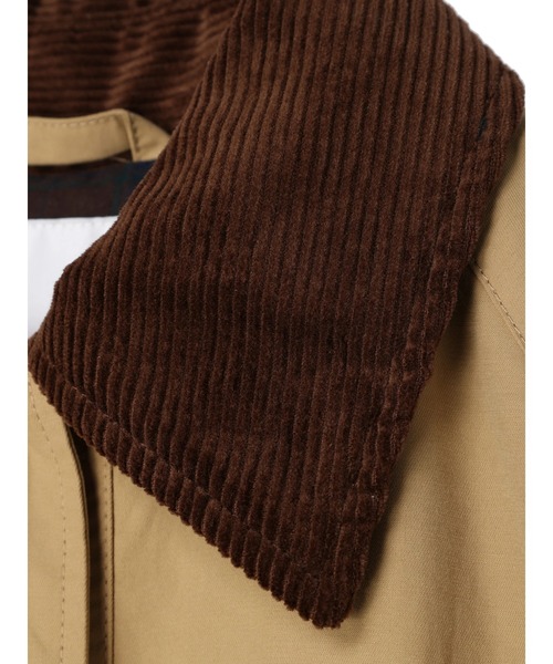 CRAFT STANDARD BOUTIQUE（クラフトスタンダードブティック）の「衿コールステンカラードット釦コート　＊◆（ステンカラーコート・レディース・ブラック/ベージュ・M/L）」の22枚目の写真