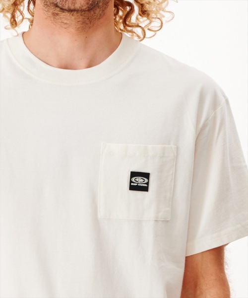 rip curl（リップカール）の「RIPCURL（リップカール）】ポケット付き半袖Tシャツ（Tシャツ/カットソー・メンズ・ナチュラル・X-SMALL/SMALL/MEDIUM/LARGE/X-LARGE）」の3枚目の写真