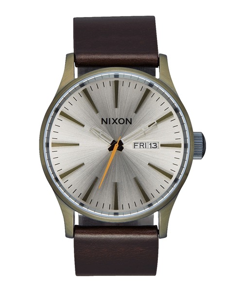軽量な折り畳み自転車 腕時計 【NIXON/ニクソン】Sentry Leather 時計 ...