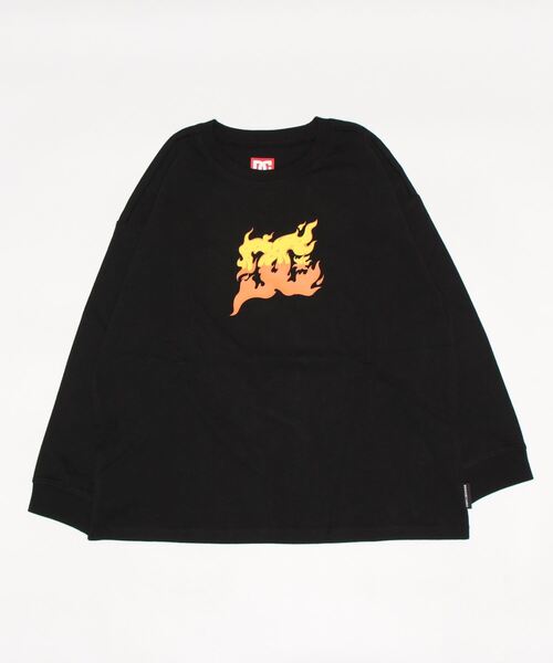 DC SHOES（ディーシーシューズ）の「22 KD STAR WIDE LS/DCキッズ長袖ロンT（Tシャツ/カットソー・キッズ・ホワイト/ホワイト系その他/ブラック系その他/ブラック・150/130/160/140/120）」の4枚目の写真