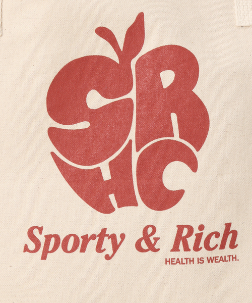 SPORTY&RICH（スポーティアンドリッチ）の「【SPORTY&RICH / スポーティアンドリッチ】APPLE TOTE（トートバッグ・メンズ・ブルー系その他・FREE）」の8枚目の写真