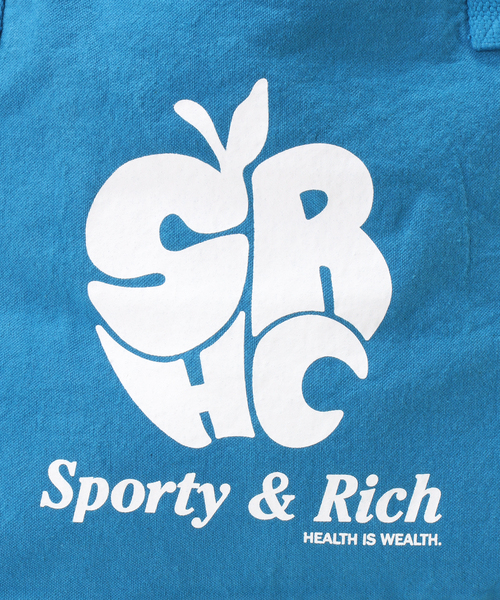 SPORTY&RICH（スポーティアンドリッチ）の「【SPORTY&RICH / スポーティアンドリッチ】APPLE TOTE（トートバッグ・メンズ・ブルー系その他・FREE）」の9枚目の写真