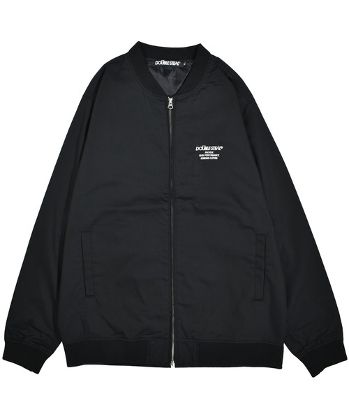 DOUBLE STEAL（ダブルスティール）の「SIMPLE LOGO T/C JKT（MA-1・メンズ・ブラック・X-LARGE/LARGE/MEDIUM）」の2枚目の写真